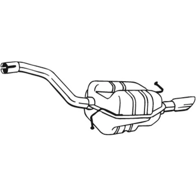 Bilde av sluttlyddemper, vw passat b6, b6 variant, 3C0253609AB, 3C0253609CQ