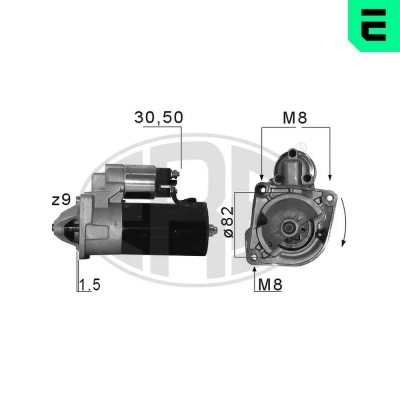 Bilde av ERA 220679A Starter 12 2,5 9 FIAT: Ducato II Flatvogn lastebil/Chassis