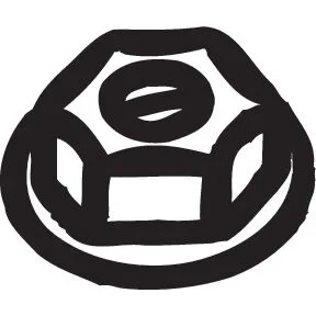 Bilde av BOSAL 258 047 Mutter, eksosmanifold M10 x 1,25 TOYOTA: Land Cruiser Prado 120, HONDA: Accord 6 Limousine, MAZDA: FAMILIA 5