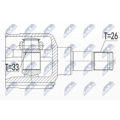 Bilde av Leddsett, drivaksel, Framaksel venstre, ford, 1774033, 1857350, BV61 3C356 TA, TB