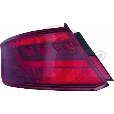 Bilde av DIEDERICHS Baklykter høyre ytre del LED med pæreholder 1033694 AUDI: A3 Sportback