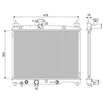 Bilde av Radiator VALEO 701330