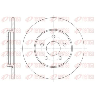 Bilde av REMSA 6661.00 Bremseskiver bakaksel 279,8, 279,8 12 5 fullt ut FORD: MONDEO 3 Kombi, 3, Stufenheck, JAGUAR: X Type Sedan