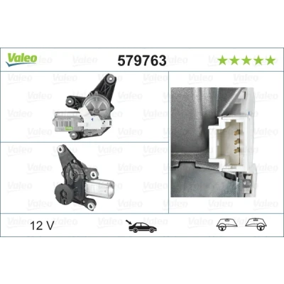 Bilde av VALEO 579763 Vindusviskermotor 12 bak for høyre/venstre ratt ORIGINAL PART