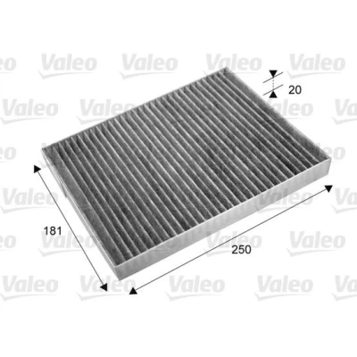Bilde av VALEO CLIMFILTER PROTECT 715667 Kupéfilter Karbonfilter 250 182 20