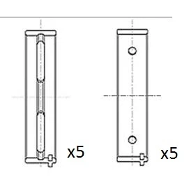 Bilde av FAI AutoParts BM1050 STD Veivaksellager ALFA ROMEO: 147