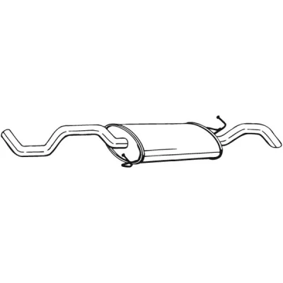 Bilde av sluttlyddemper, seat cordoba, cordoba vario, vw polo classic iii, van skåp / kombi, variant, 6K5253609, 6K5253609AH, 6K5253609