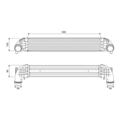 Bilde av VALEO 818698 Ladeluftkjøler Aluminium uten sensor