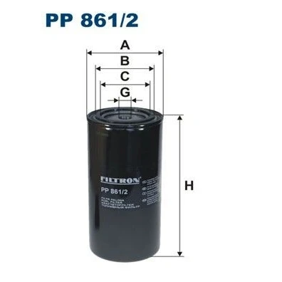 Bilde av FILTRON PP 861/2 Drivstoffilter Påskruingsfilter