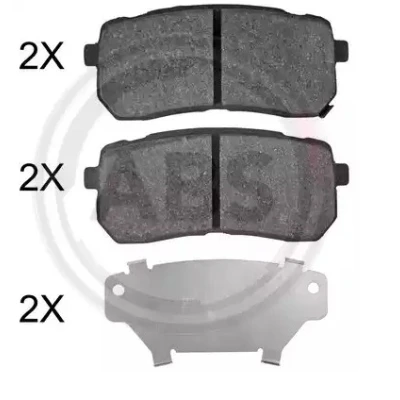 Bilde av Bremseklosser sett, Bakaksel, kia sorento iii, 58302C5A00, S58302C5A00