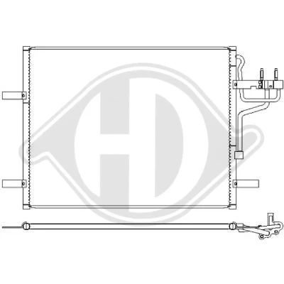 Bilde av DIEDERICHS DCC1180 Kondensator uten tørker Climate FIAT: Panda III Hatchback