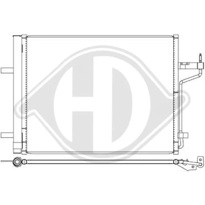 Bilde av DIEDERICHS DCC2000 Kondensator 22,5 18,0 Aluminium FORD: C Max 2