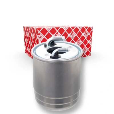 Bilde av FEBI BILSTEIN 102679 Drivstoffilter ledningsfilter, med filteroppvarming, tilkobling for vannsensor MERCEDES BENZ: Sprinter 3.5 T Van