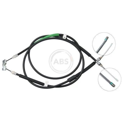 Bilde av A.B.S. K10065 Bremsekabel 1627, 1575 Trommelbrems for høyre/venstre ratt FORD: FIESTA 4