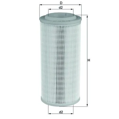 Bilde av MAHLE ORIGINAL LX 1595 Luftfilter 263,0 118,0 Filterinnsats AUDI: A2