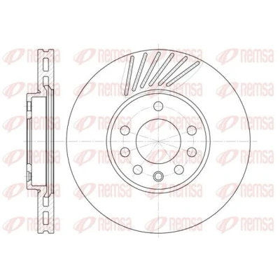 Bilde av REMSA 6494.10 Bremseskiver framaksel 288, 288 25 5 ventilert SAAB: 9 Stasjonsvogn, Sedan, 3 Hatchback, OPEL: Calibra A, Speedster