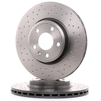 Bilde av BREMBO XTRA LINE 09.A820.1X Bremseskiver 314 25 5 perforert / ventilert belagt høy karbon med skruer AUDI: A4 B8 Avant, A5 Sportback, B9 Sedan