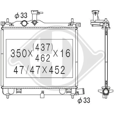 Bilde av DIEDERICHS DCM3723 Radiator 346 446 17 Climate