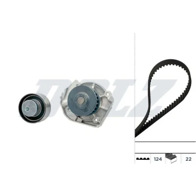 Bilde av Vannpumpe + registerreimssett, fiat brava, bravo i, marea, marea weekend, punto, punto cabriolet, lancia y