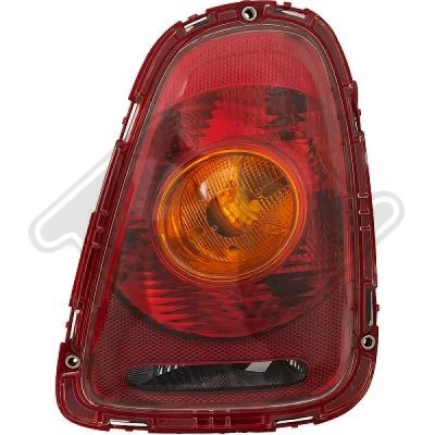 Bilde av DIEDERICHS 1206090 Baklykter høyre P21W, PY21W med pæreholder MINI: Hatchback