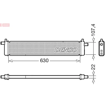 Bilde av DENSO DRM51013 Radiator 630 121 22