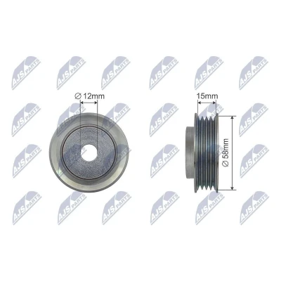 Bilde av Strammerull, kilerem med ribber, subaru,suzuki, 49160 70AA0, 82A00