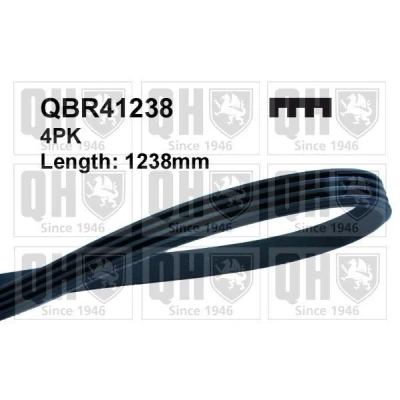Bilde av QUINTON HAZELL QBR41238 Kileribberem 1238 4 AUDI: A8 D2, A6 C5 Avant, A4 B5 VOLKSWAGEN: Passat GP Stasjonsvogn, Sedan
