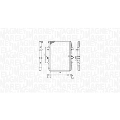 Bilde av MAGNETI MARELLI 350213199400 Radiator 380 544 23 Kjøleribber satt sammen mekanisk PEUGEOT: 406 Sedan