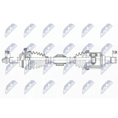 Bilde av Drivaksel, Framaksel venstre, lexus es, toyota aurion, camry sedan, highlander / kluger, 43420 0E150