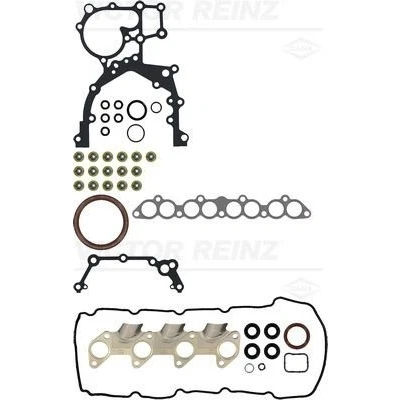 Bilde av REINZ 01 10241 02 Tetnings helsett, motor uten sylinderhodetetning, med ventilstangtetning, simring, veivaksel oljekartetning