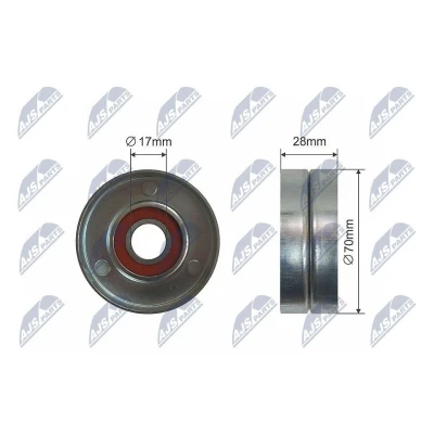 Bilde av Strammerull, kilerem med ribber, hyundai,kia, 2528127000, 25281 27000, 2528127001, 27001, 2528127010, 27010, 2528127060, 252