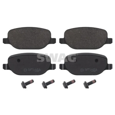Bilde av SWAG 74 91 6851 Bremseklosser bakaksel med skruesett ALFA ROMEO: 159 Sportwagon, Giulietta Hatchback, Sedan, LANCIA: DELTA 3