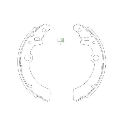 Bilde av KAVO PARTS KBS 8907 Bremsesko 180 25 SUZUKI: Ignis 2, Alto VI, I