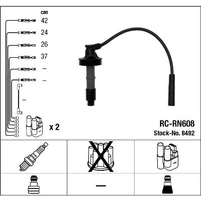 Bilde av NGK 8492 Pluggledninger 4