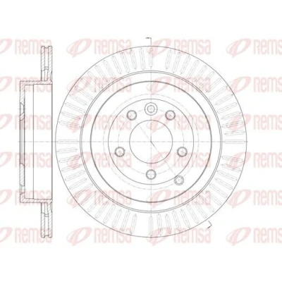Bilde av REMSA 6849.10 Bremseskiver bakaksel 350, 350 20 5 ventilert LAND ROVER: Range Rover 3, Sport, Discovery 4