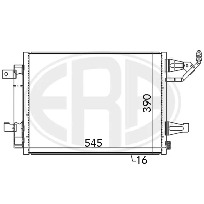 Bilde av Kondensator, klimaanlegg, mitsubishi colt vi, czc cabriolet smart forfour, 454 830 00 70, A MR568975