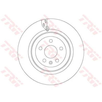 Bilde av TRW DF6702S Bremseskiver 365 28 5 120 ventilert spraylakkert høy karbon TESLA: Model X, S