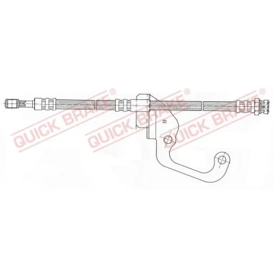 Bilde av Bremseslange, Framaksel høyre, hyundai galloper i, ii, mitsubishi galloper, 58732M1000, HB407506