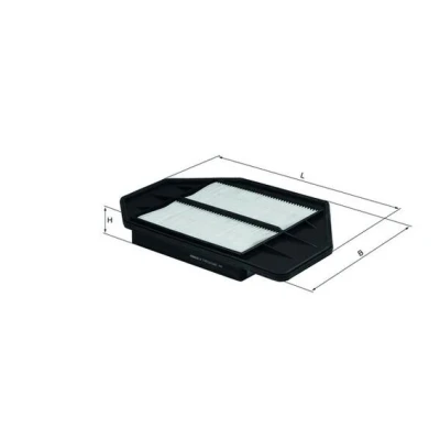 Bilde av MAHLE ORIGINAL LX 1742 Luftfilter 42,0 214 323,0, 323,0 Filterinnsats HONDA: CIVIC 7 Hatchback