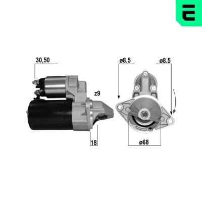 Bilde av ERA 220226A Starter 12 1,1 9 OPEL: Astra J Hatchback, Corsa D Sports Tourer