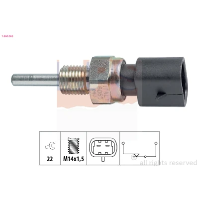 Bilde av EPS 1.860.065 Bryter, ryggelys Made in Italy OE Equivalent