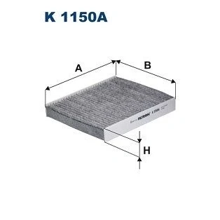 Bilde av FILTRON K 1150A Kupéfilter Karbonfilter 232 209 34 VOLVO: C30, S80 II, V50, FORD: Focus 2 Kombi, 2, C Max