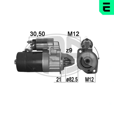Bilde av ERA 220096A Starter 12V 2,2kW 9 30 50 83mm AUDI: A6 C4 Avant, 100 C3 Sedan