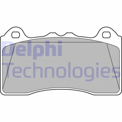 Bilde av DELPHI LP3436 Bremseklosser med akustisk slitasjevarsel antihyle blikk uten tilbehør FORD: FOCUS 3