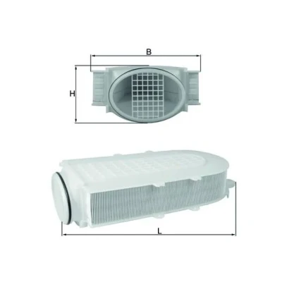 Bilde av MAHLE ORIGINAL LX 2991/1 Luftfilter 80,0 174 315,0 Filterinnsats BMW: X5, X6