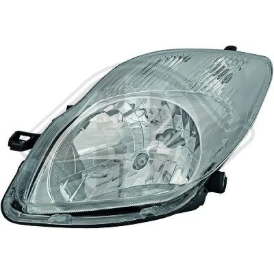 Bilde av DIEDERICHS 6606181 Frontlykter venstre H4 krom TOYOTA: Yaris II Hatchback