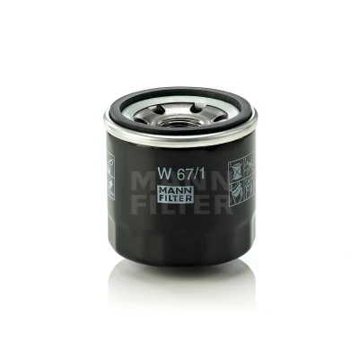Bilde av MANN FILTER W 67/1 Oljefilter M 20 X 1.5 med en retursperreventil Påskruingsfilter NISSAN: Qashqai / Qashqai+2 I, 2, Patrol GR 5 SUV