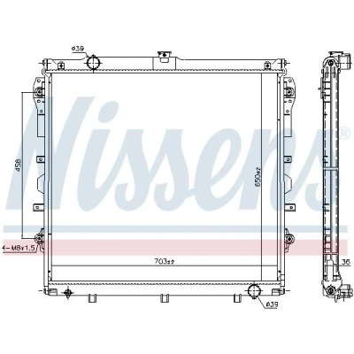 Bilde av Radiator NISSENS 606523