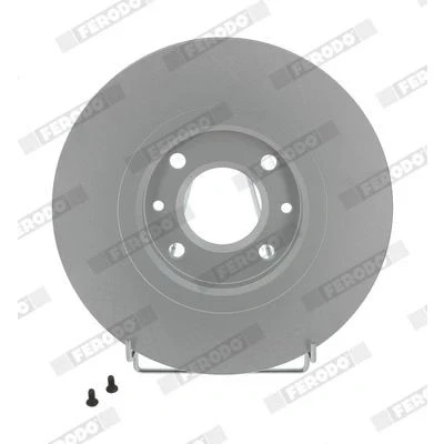 Bilde av FERODO PREMIER Coat+ disc DDF841C Bremseskiver 283 26 4 ventilert belagt med skruer PEUGEOT: 406 Sedan, Stasjonsvogn