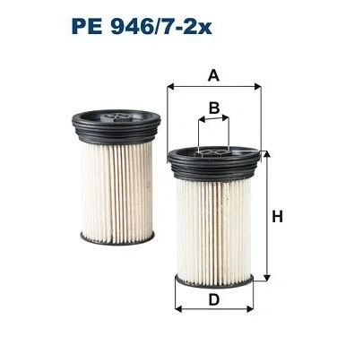 Bilde av FILTRON PE 946/7 2x Drivstoffilter Filterinnsats OPEL: Antara, CHEVROLET: Captiva